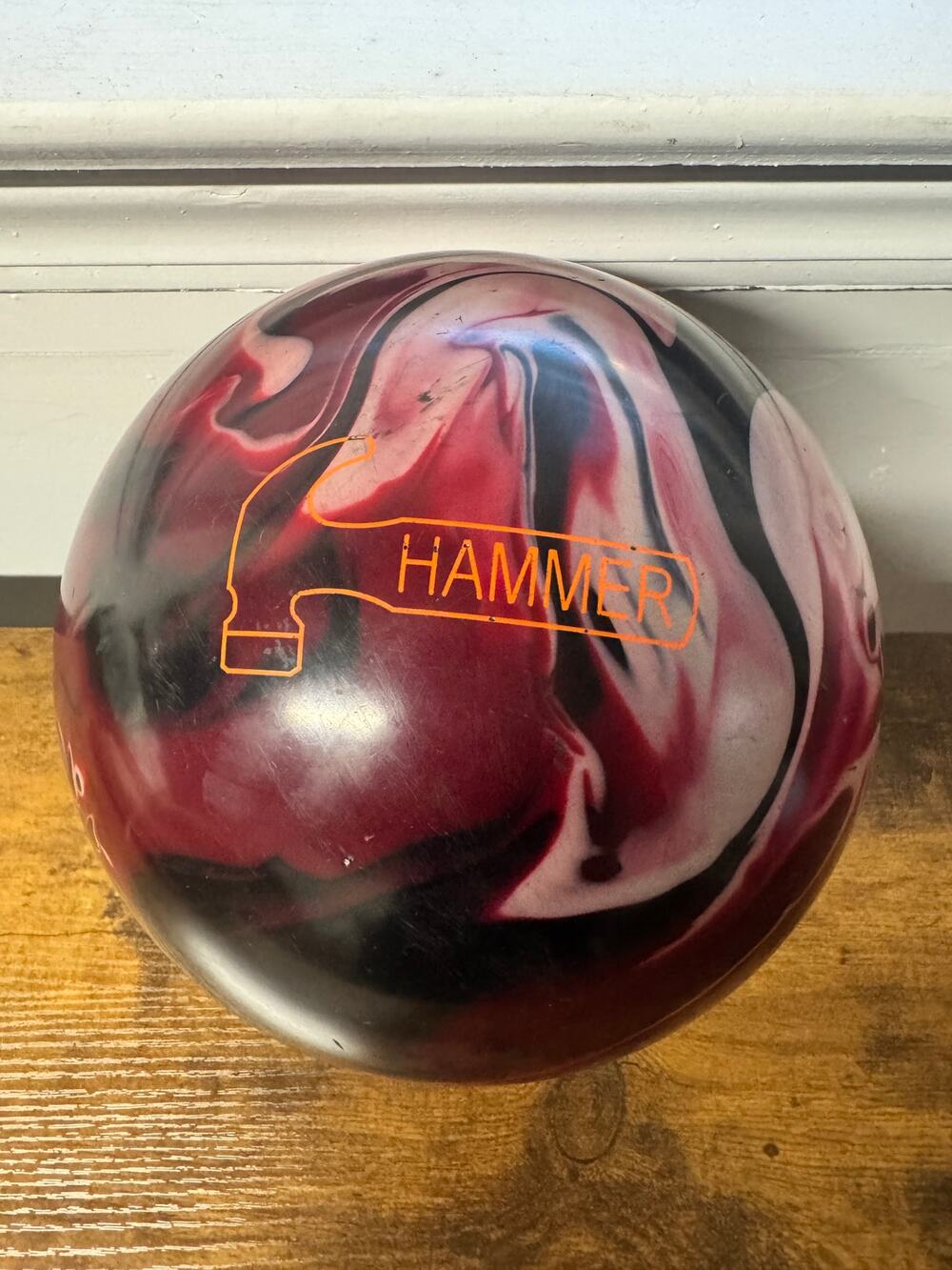 Hammer Extreme Envy Bowling Ball 14 lb – 2-Hole Drilled Plugged and resurfaced
